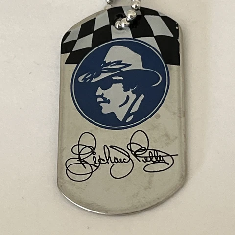 Richard Petty Paralyzed Veterans of America NASCAR Racing Dog Tag Necklace Cover