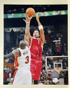 Tracy McGrady Signed Rockets 8x10 Photo - GAI Authentication - Picture 1 of 3