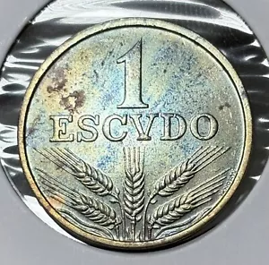 1971 Portugal 1 Escudo One Toner AT 13 - Picture 1 of 2