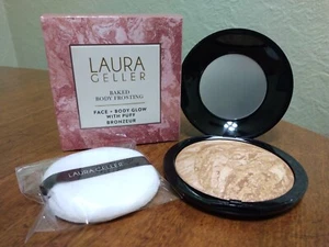 LAURA GELLER Baked Body Frosting Face + Body Glow Tahitian Ginger .85oz Jumbo Sz - Picture 1 of 13