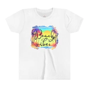 Beach Vibes Youth Short Sleeve Tee - Picture 1 of 11