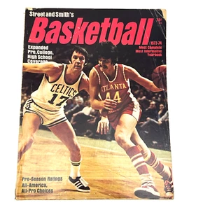 1973 74 Street and Smith Basketball Yearbook Celtics Hawks NBA NCAA Guide - Picture 1 of 1
