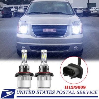 Kit de lâmpadas de faróis de LED 2 peças 9008 H13 6000K para 2007-2014 GMC Yukon XL 1500 2500 - Imagem 1 de 4