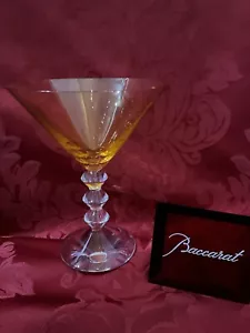 NEW FLAWLESS Exquisite BACCARAT France Topaz VEGA Crystal MARTINI COCKTAIL Glass - Picture 1 of 13