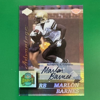 Marlon Barnes 1999 Collector’s Edge Advantage Rookie Auto Card #153 - Image 1 of 2