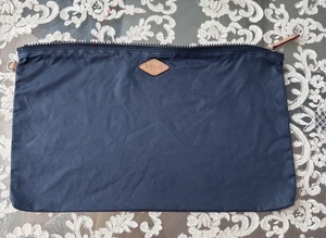MZ Wallace Make-up Kosmetik Reisetasche blau Reißverschluss leicht 13" x 9,5" - Bild 1 von 2