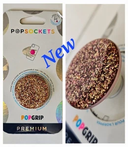PopSockets PopGrip Premium impugnatura e supporto per telefono - confetti in lamina oro rosa - Foto 1 di 5