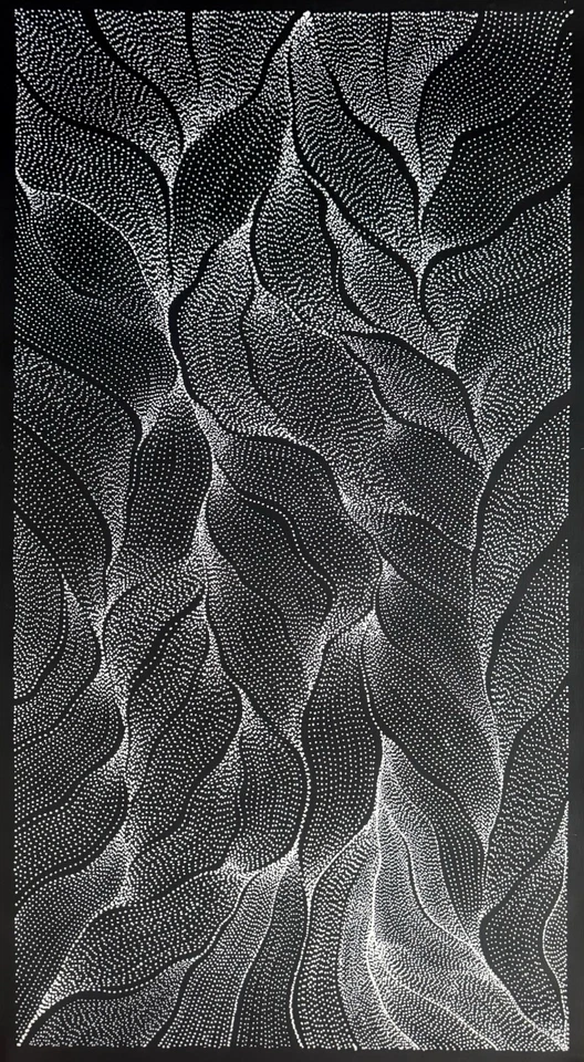 Anna Petyarre (Pitjara), arte aborigen altamente coleccionable. Inc, certificado de autenticidad y fotos Foto 1 de 4