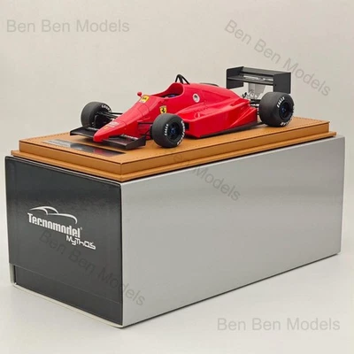Tecnomodel 1/18 Ferrari F1 F637 INDY #0 1986 TEST DRIVE FIORANO Red Resin Model - Image 1 of 4