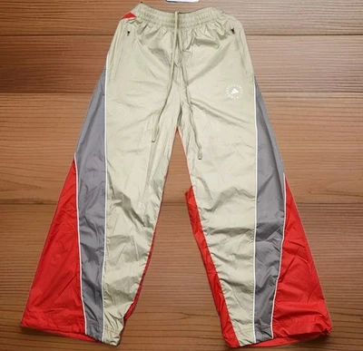 阿迪达斯 Stella McCartney aSMC 裤子女式 S 米色红色训练运动裤全新带标签 — 第 1/4 张图片