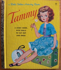 Vintage Little Golden Activity Book ~ TAMMY ~  INTACT - UNUSED! ~ Great - Imagen 1 de 15