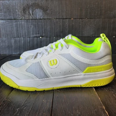 Zapato Pickleball Wilson Pickle Pro para mujer talla 8,5 blanco/amarillo Duralast E4 Foto 1 de 4