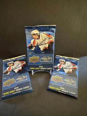 2011-12 Upper Deck Hockey Series 1 Hobby Pack (8 Cards) Sealed.  3 Packs - Image 1 of 2