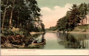 Vintage Postcard Picnic Rocks Kennebunkport Maine   - Picture 1 of 2