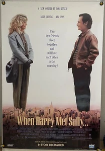 WHEN HARRY MET SALLY ROLL VIDEO ORIGINAL VHS PÓSTER DE PELÍCULA MEG RYAN (1989) - Imagen 1 de 1