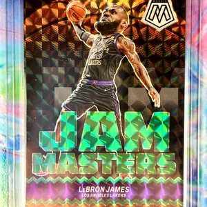 LeBron James Insert Card 2023-24 Mosaic Jam Masters #14 Green Mosaic Prizm - Bild 1 von 7