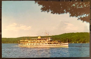 M/V MT WASHINGTON on Lake Winnipesaukee New Hampshire Vintage Postkarte #1718 - Bild 1 von 2