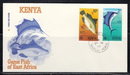 KENYA Game Fish of East Africa FIRST DAY COVER - Image 1 of 1