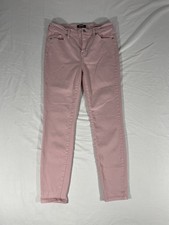 Buffalo David Bitton Havana High Rise Soft Stretch Ankle Skinny Pink Jeans 6/28