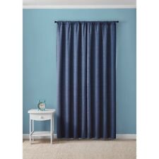 Blackout Curtain Panel Pair Chambray Blue, Set of 2, 38 W x 84H