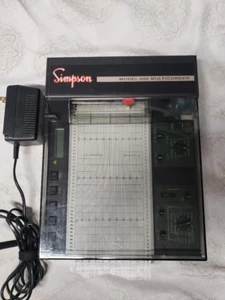 Simpson 606 Multicorder Portable Flatbed Chart Recorder With Digital Display - Picture 1 of 16