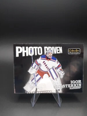 2022-23 O-Pee-Chee Platinum Photo Driven Igor Shesterkin New York Rangers #PD-4 - Image 1 of 2