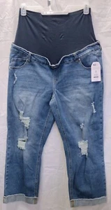 Time And True Women's 2XL (20) NWT Maternity Boyfriend Comfort Stretch Jeans - Picture 1 of 4