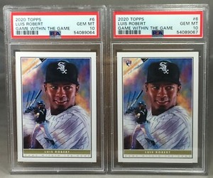 2020 TOPPS Game Within The Game #6 LUIS ROBERT PSA 10 RC Correction & Error 