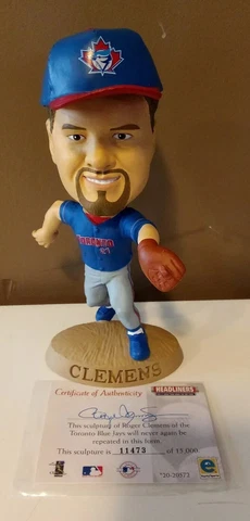 LOOSE Roger Clemens 1999 Headliners Blue Jays 6" Figurine w/COA 11473/15000 Cover