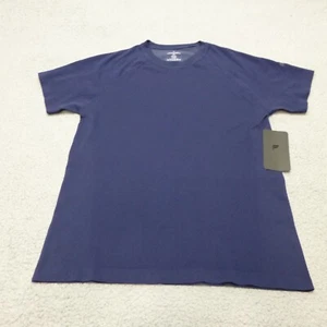 Fabletics Shirt Mens Medium Training Day Tee Blue Gym Workout Stretch NWT - Picture 1 of 8