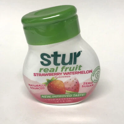 Stur Real Fruit Liquid Water Enhancer, 1.62fl oz STRAWBERRY WATERMELON Drink Mix - Image 1 of 2