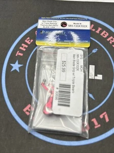 MicroHeli. MH-130X102X. Main Blade Grip, Triple Bearing Titanium Ball, Red. 130X - Picture 1 of 3