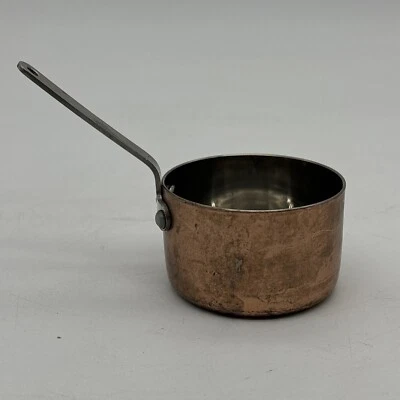 Mini sartén Winco #34 fondo enchapado en cobre de 2,75 pulgadas usada Foto 1 de 4