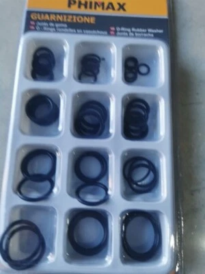 Set Guarnizioni O-Ring in Gomma Assortiti, per Rubinetti, Miscelatori, Idraulici - Immagine 1 di 4
