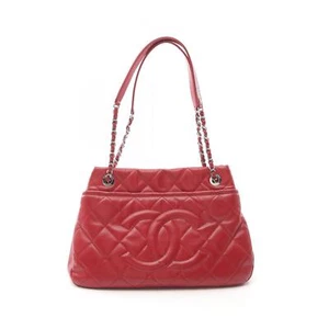 CHANEL Matelasse Tote Chain Schultertasche A48374 Kalbsleder Leder Rot Gebrau... - Bild 1 von 10