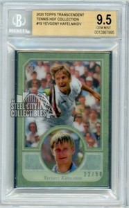 Yevgeny Kafelnikov 2020 Topps Transcendent Tennis Card 22/50 BGS 9.5