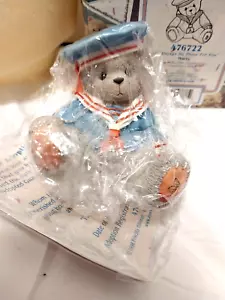 NIB Vtg Cherished Teddies Marty I'll Always Be There Figurine 476722 Rare / Blue - Picture 1 of 5