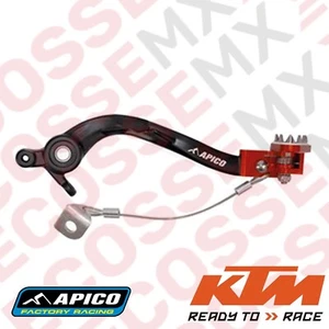KTM EXC250TPi APICO TRICK BREMSPEDAL 2024 - SCHWARZ/ORANGE BPF509 - Bild 1 von 4