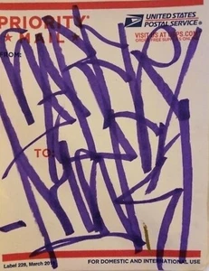 SABER MSK Original TAG on USPS SEEN/COPE2/CRASH/QUIK/DAZE/JONONE/CES/IZ Sticker - Picture 1 of 1