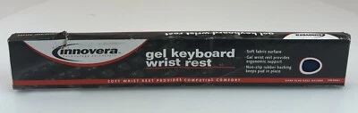 Reposamuñecas con teclado de gel cubierto de tela Innovera 19 x 2,87 azul IVR50457 Foto 1 de 2