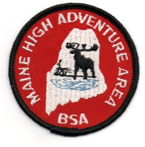 Maine High Adventure Area 3" Patch, Vintage Cloth w/ Gauze Back, Mint! - Picture 1 of 2
