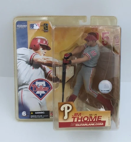Jim Thome #25 McFarlane MLB Series 6 Philadelphia Phillies Figure Gray Jersey Cover