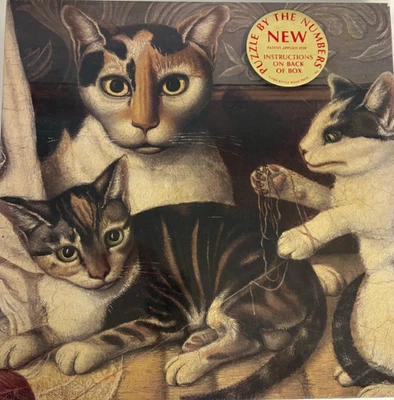 Vintage 1989 Sealed "Cat And Kittens" 500 Piece Jigsaw Puzzle Brand New Sealed - Image 1 of 4