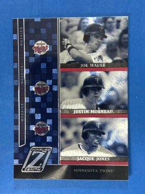 Donruss Zenith Mozaics Joe Mauer 2005/Justin Morneau/Jacque Jones Twins! Foto 1 de 2