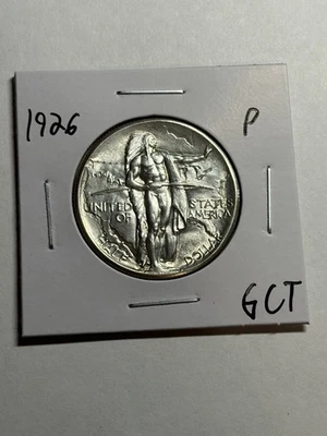 1926-P OREGON TRAIL COMMEMORATIVE HALF DOLLAR GEM BU UNC BLAST WHITE - Image 1 of 4