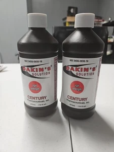 Menge 2 Dakin's Lösung Halbstärke Wundreiniger 16 Unzen Ablaufdatum 8/2026 - Bild 1 von 3