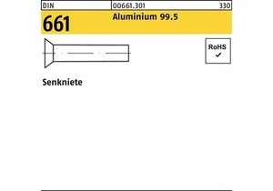 Remaches Reyher DIN 661 2,5x10 aluminio 99,5 - Imagen 1 de 1