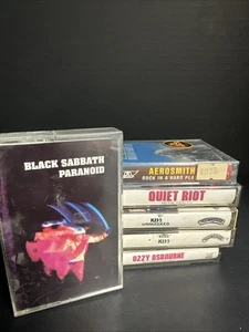 Vintage Black Sabbath - Paranoid 1971 Cassette Lot 6 Tapes - Imagen 1 de 2