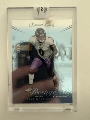 2024 Panini Prestige No 24 Roquan Smith Platinum /10 SP Sealed - Image 1 of 2
