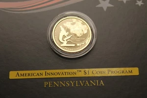 4 2019-S Reverse Proof American Innovation Dollar Coin N.J.Pen, Delaware,Georgia - Picture 1 of 15